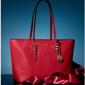 Michael Kors Scarlet Leather Tote